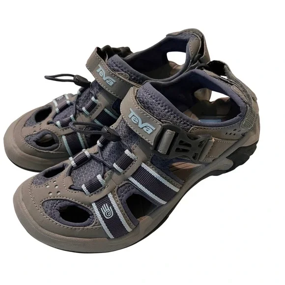 Teva Women's‎ Water Hiking Sandals Strappy Adjustable Cord Casual Sport Comfort - Picture 6 of 14
